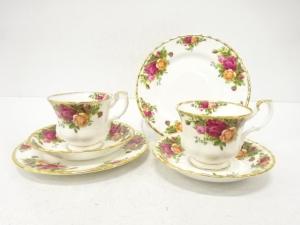 ROYAL ALBERT ロイヤルアルバート　オールドカントリーローズ　トリオペア　洋食器